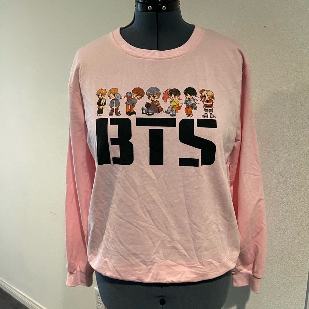 CDJLFH BTS Size XL Korean Pop , K-pop Crew Neck sweater